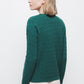 Maglione in Lana a Trecce con Scollo a V