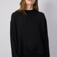 Set maglia e pantaloni in maglia a costine nero