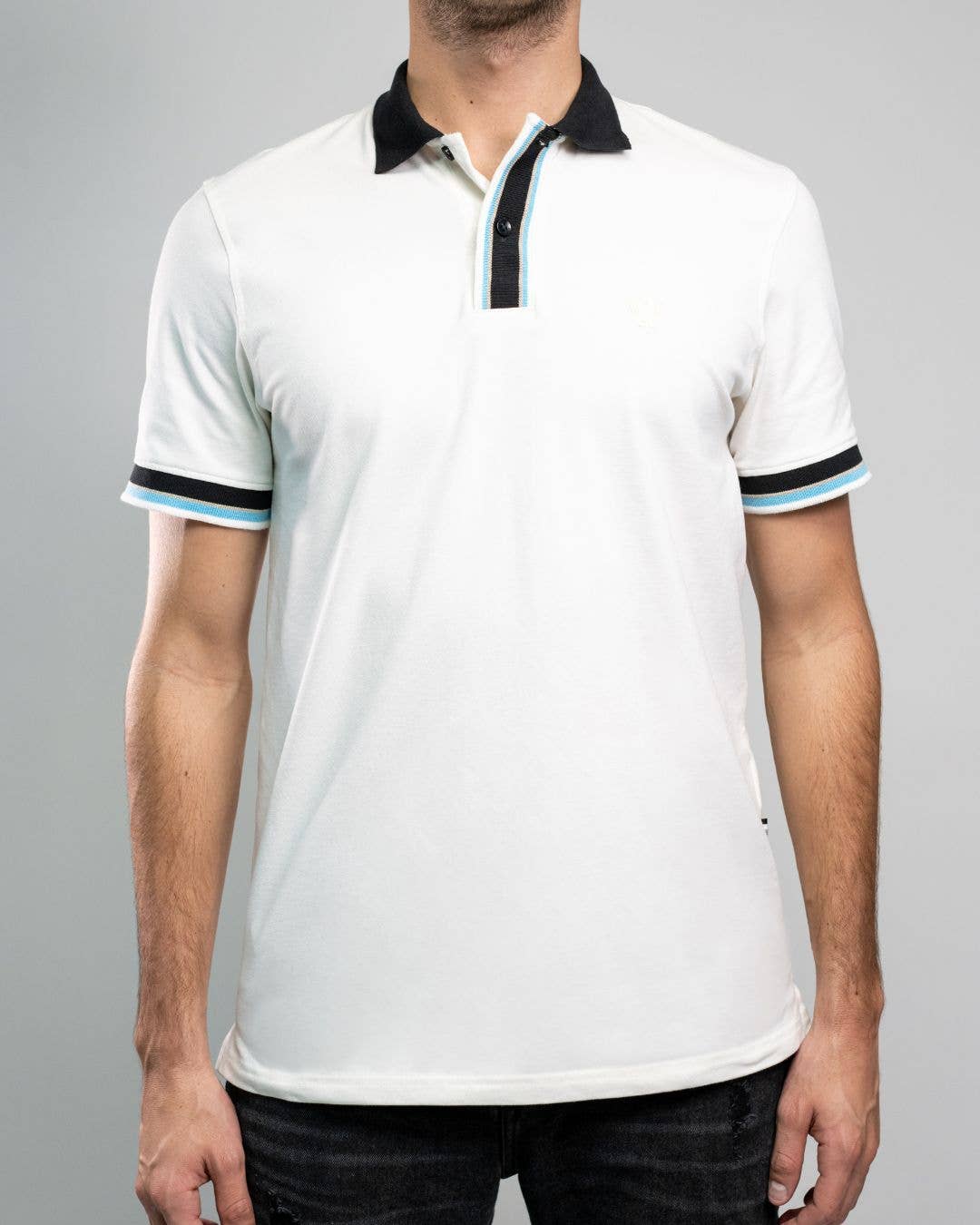 Polo uomo antimacchia Santorini in cotone piqué