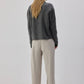 Pantaloni wide-leg con cuciture a contrasto