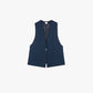 Gilet sartoriale blu navy Zalia