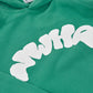 Felpa oversize con cappuccio Verde Bubble NWHR