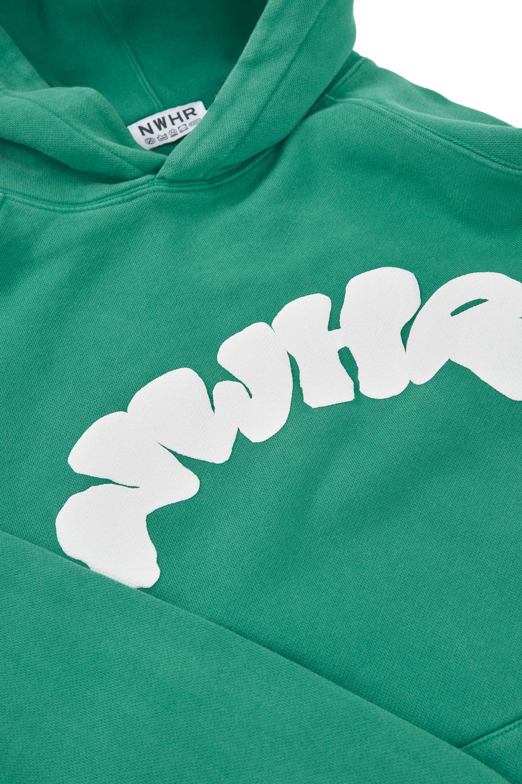 Felpa oversize con cappuccio Verde Bubble NWHR