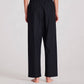 Pantaloni Astrid in popeline di cotone biologico neri