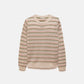 Maglione jacquard a righe