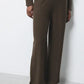 Pantaloni in maglia larghi con dettagli crochet