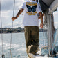 T-shirt bianca oversize Butterfly in cotone biologico
