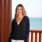 Cardigan in maglia con bottoni in madreperla