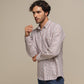 Camicia uomo a quadri in cotone misto
