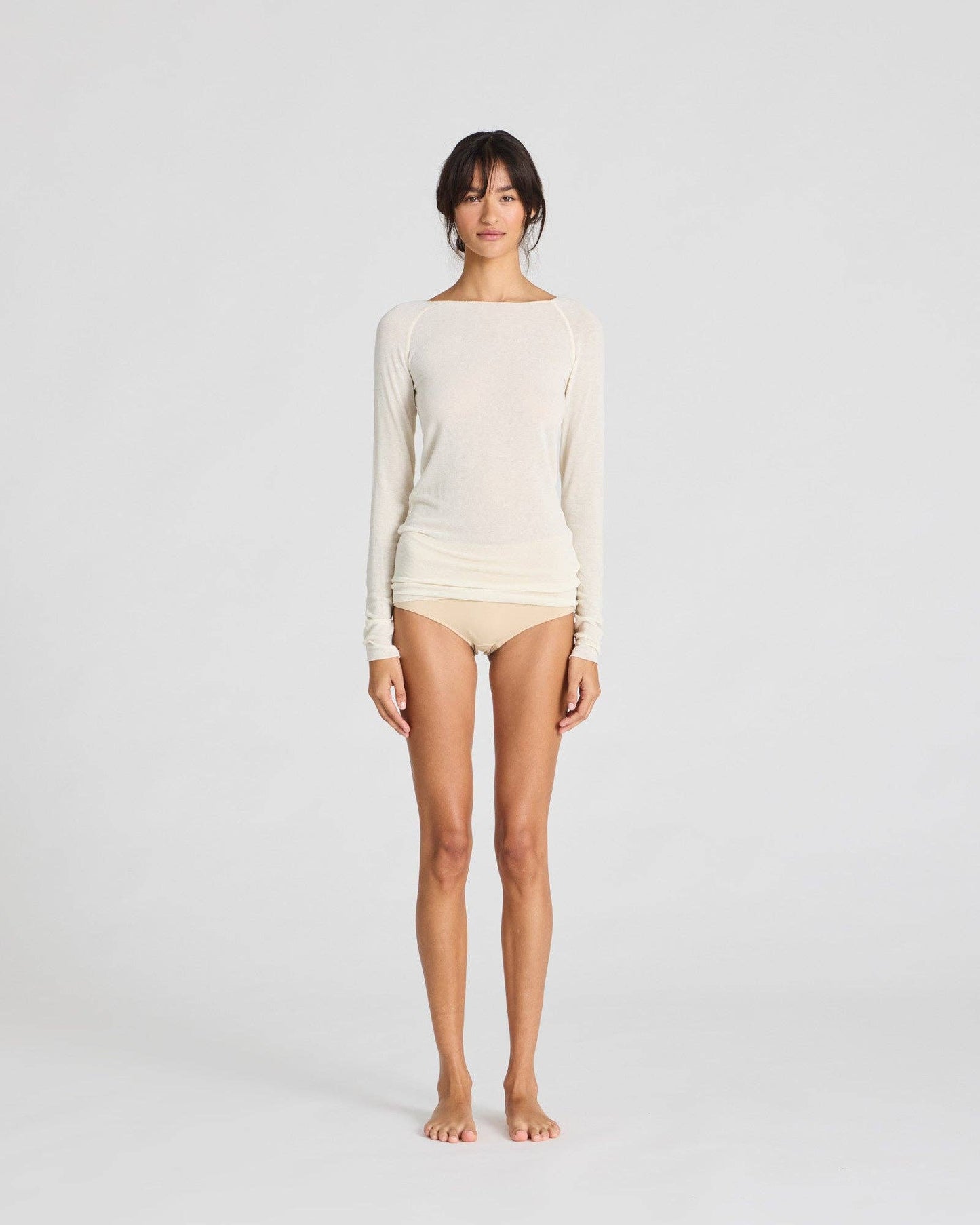 Maglia in lana Amalie bianco sporco