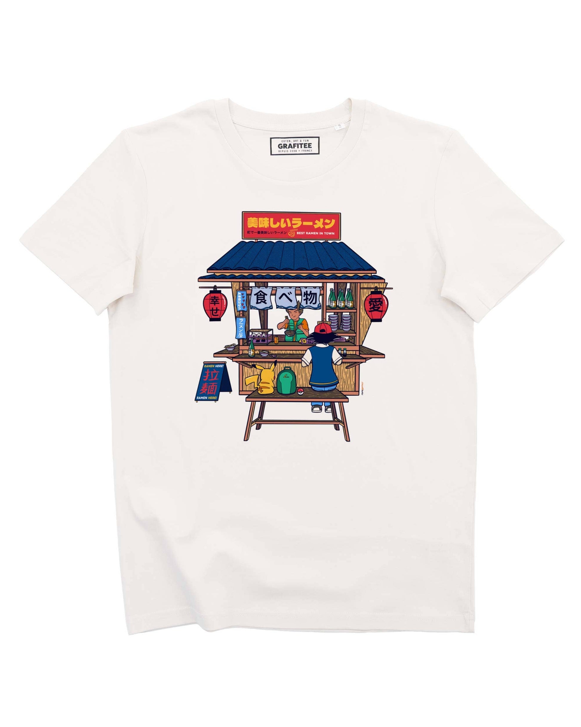 T-shirt unisex House of Ramen con stampa Pikachu