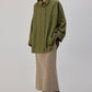 Camicia oversize in raso