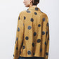 Camicia stampata a pois maxi