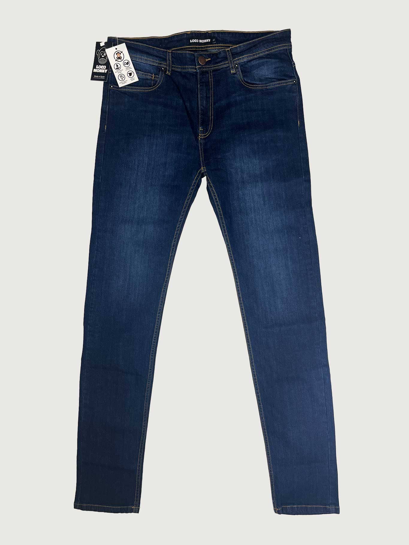 Jeans da uomo lavaggio scuro elasticizzati