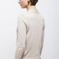 Maglione in maglia rasata con fiocco e scollo a V