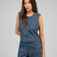 Gilet in denim Harper