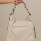 Borsa hobo in ecopelle con manico intrecciato
