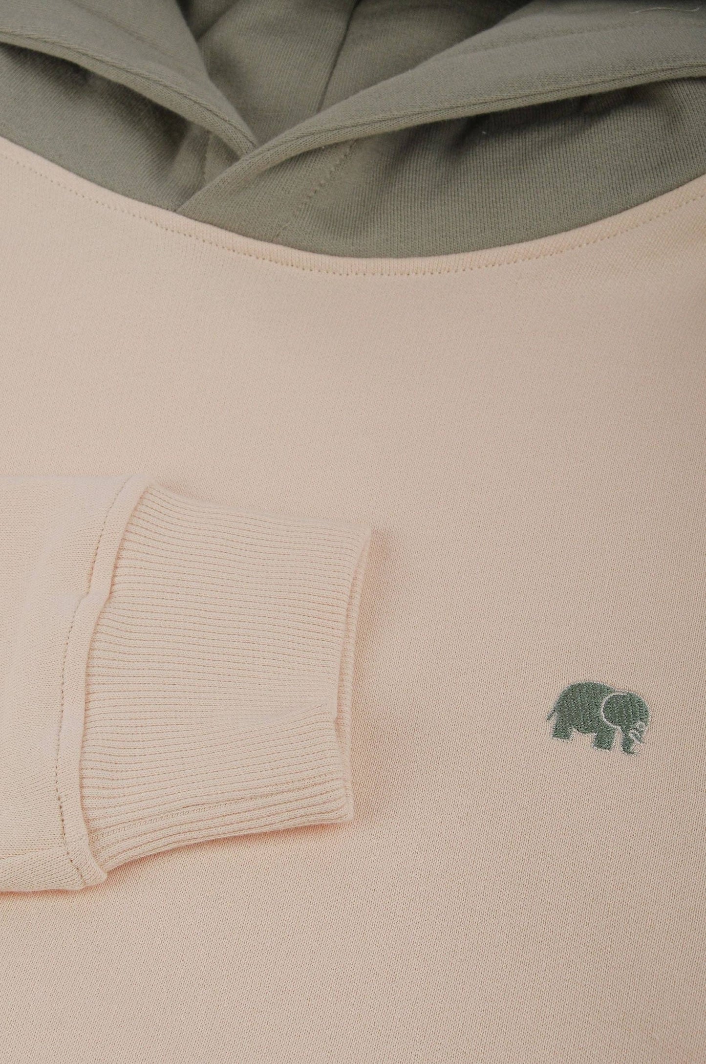 Felpa con cappuccio color block Pale Glow