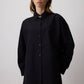 Camicia oversize nera dalla vestibilità comoda