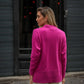 Maglione oversize in maglia con cucitura frontale