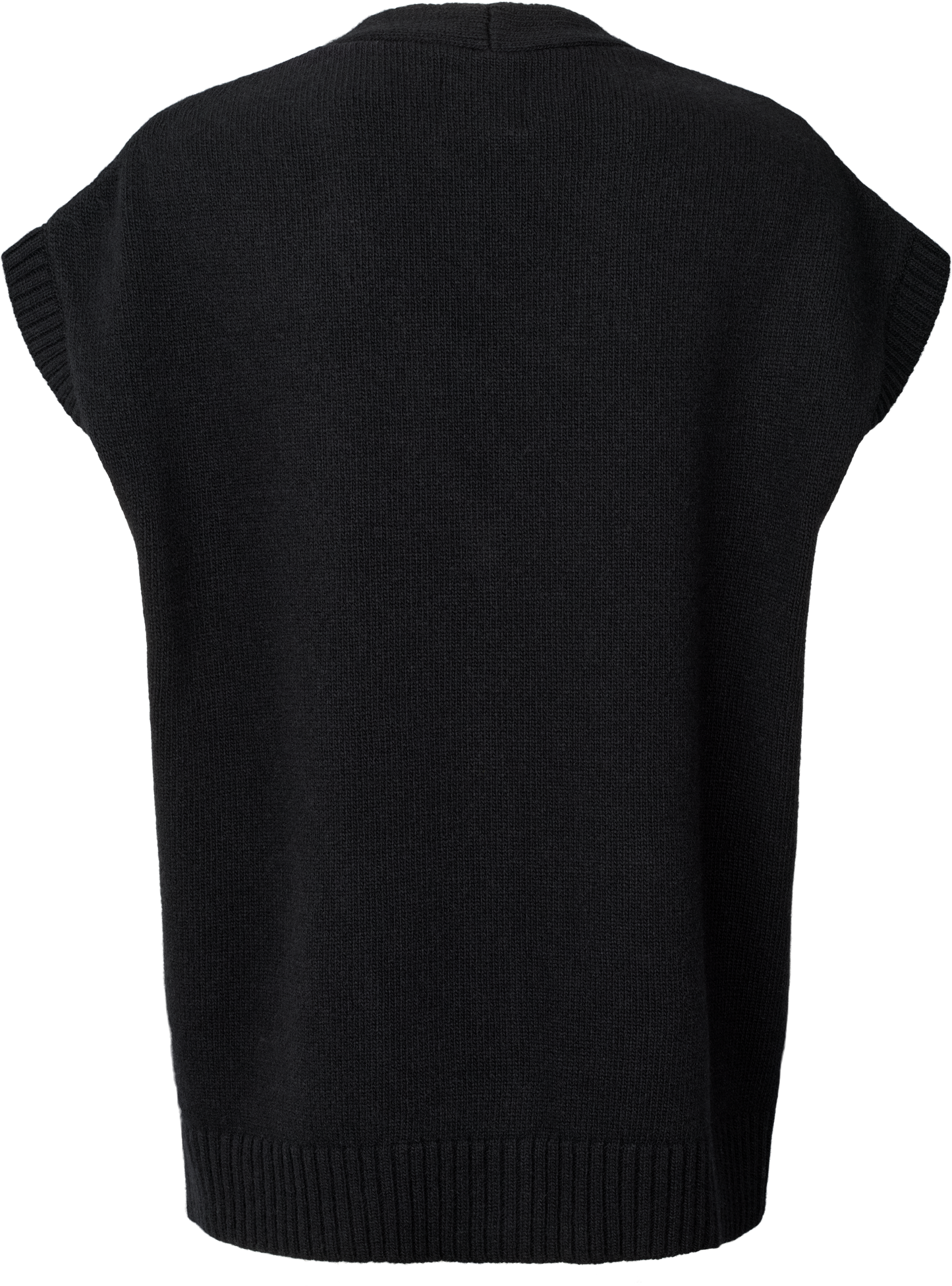 Gilet Thea in lana d’agnello nero