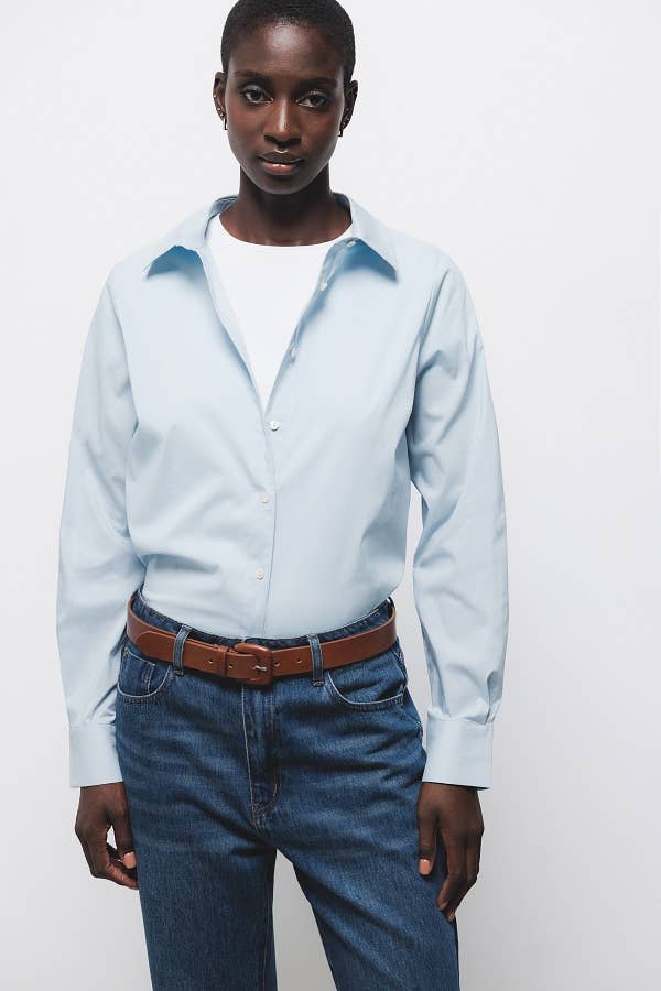 Camicia classica a maniche lunghe con bottoni