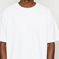 T-shirt oversize unisex bianca con stampa tigre