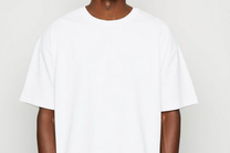 T-shirt oversize unisex bianca con stampa tigre