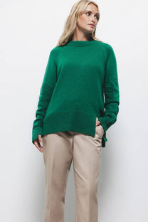 Maglione in maglia strutturata con girocollo