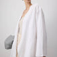 Giacca kimono in lino bianca