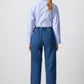 Pantaloni in denim con vita elasticizzata