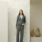 Cardigan in lana merino extrafine a coste