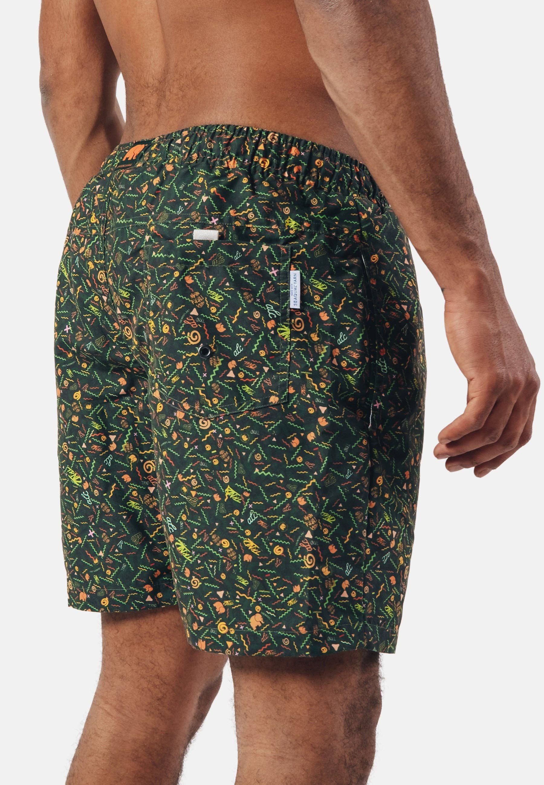 Costume da bagno Dogtown in SEAQUAL® Yarn verde