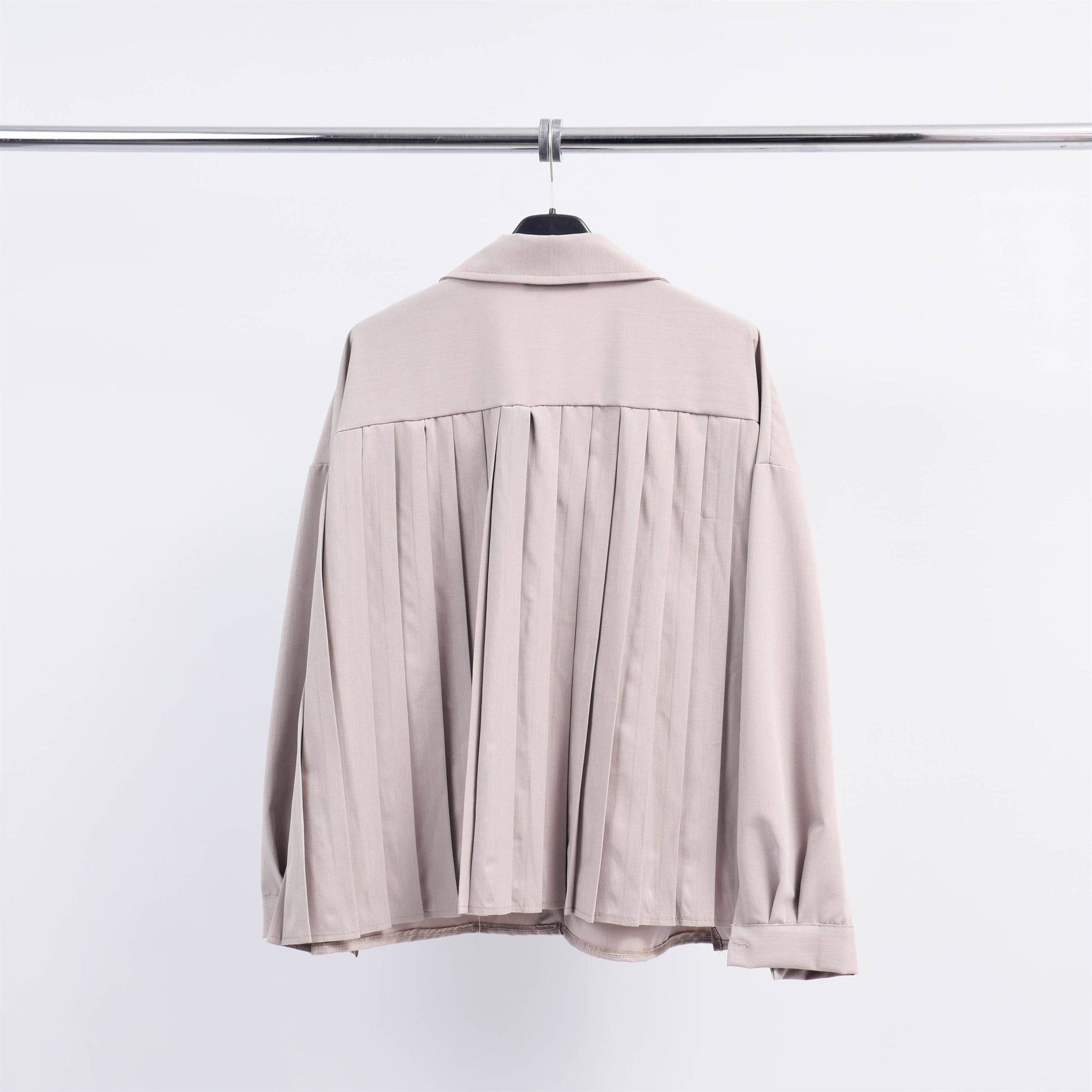 Camicia oversize con schiena plissettata