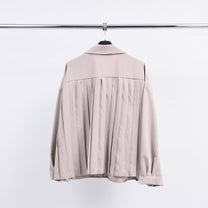 Camicia oversize con schiena plissettata