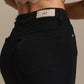 Pantaloni skinny in cotone stretch a vita alta