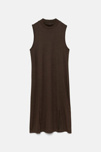 Abito midi con dettagli metallici e cut-out