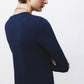 Maglione a maglia rasata con scollo tondo