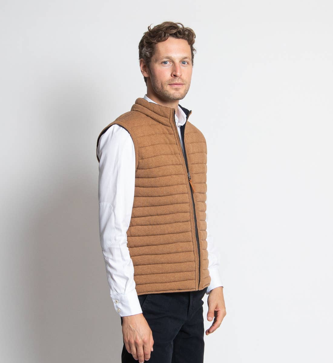 Gilet imbottito reversibile Navy/Camel Brunch