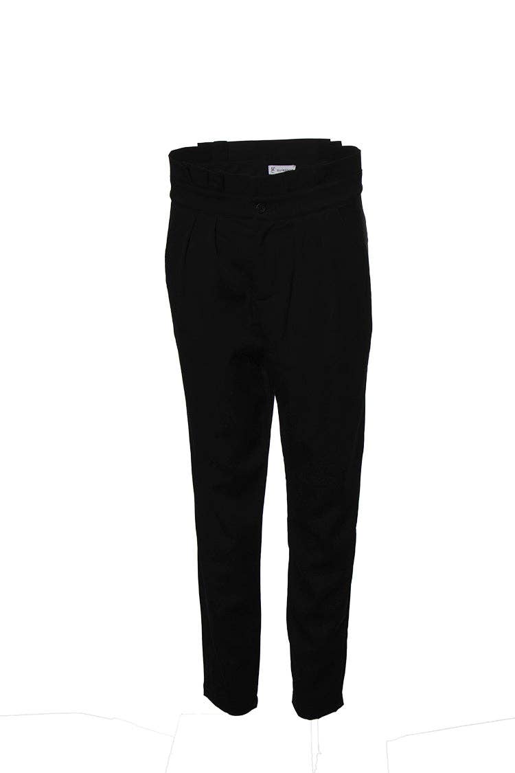 Pantaloni in twill con pieghe