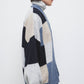 Cardigan in maglia con motivo geometrico