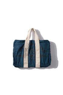 Borsa aviator blu in cotone