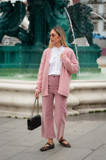 Cardigan oversize in maglia morbida