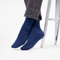 Calzini in bambù blu mélange