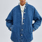 Giacca bomber oversize in denim