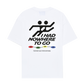 T-shirt oversize Nowhere to Go in cotone organico
