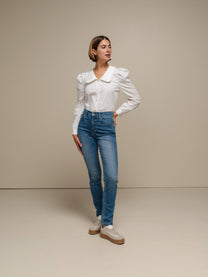Camicia in cotone 100% con colletto maxi