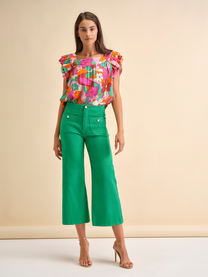 Blusa Florida in viscosa con stampa floreale