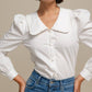 Camicia in cotone 100% con colletto maxi