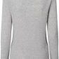Maglia a maniche lunghe a coste in cotone biologico Freja grigio melange chiaro